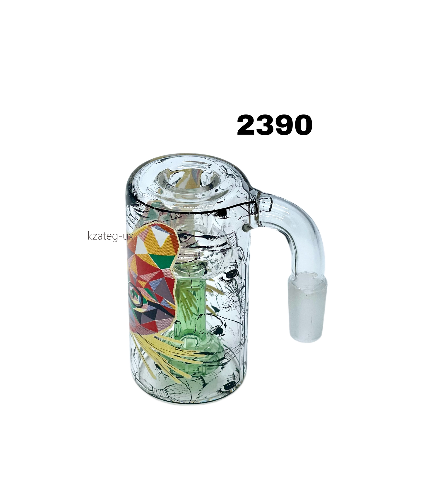 Showerhead Perc Ash Catcher 90 Degree 14mm Male