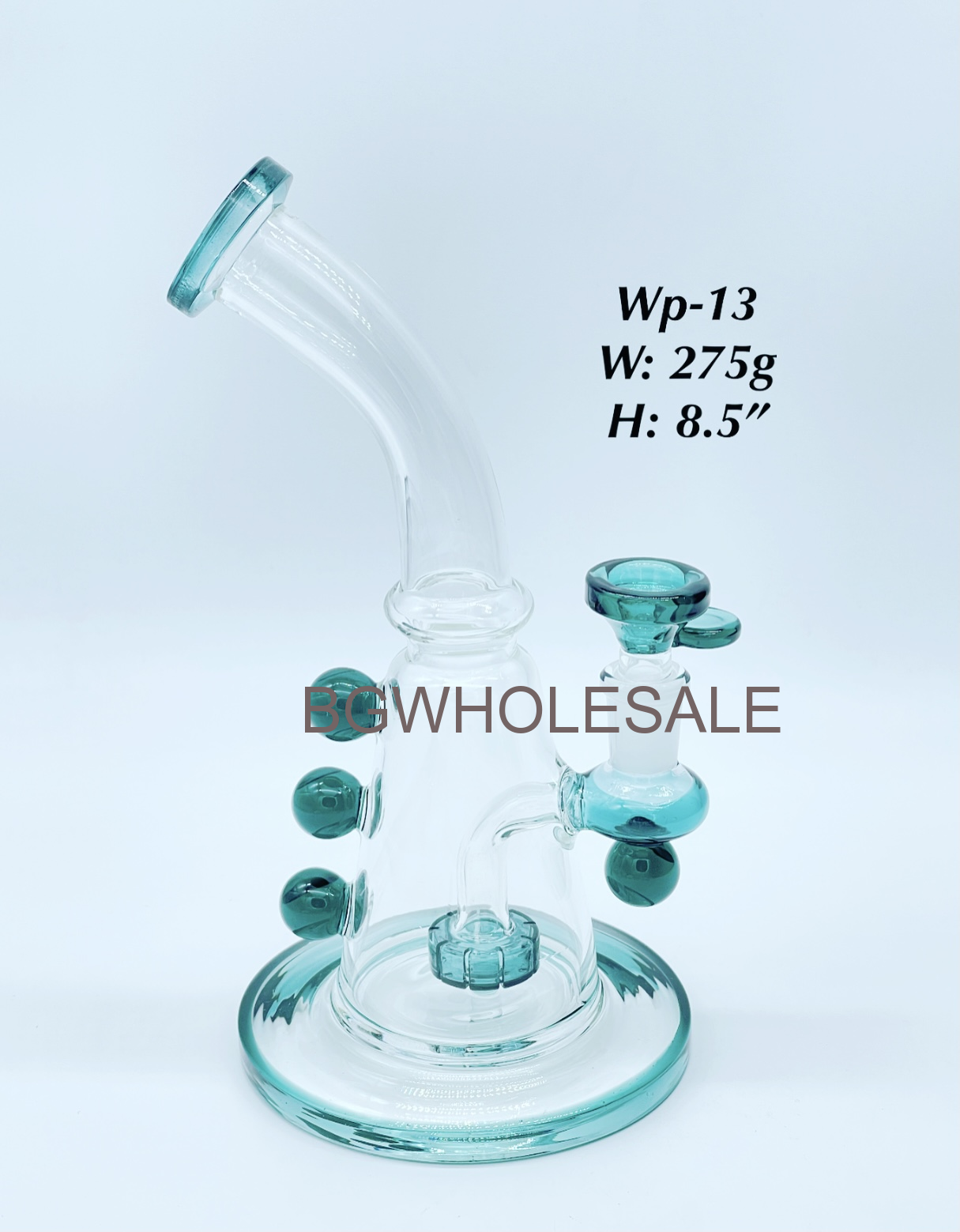 8.5" Showerhead Perc Bong Beaker Chamber