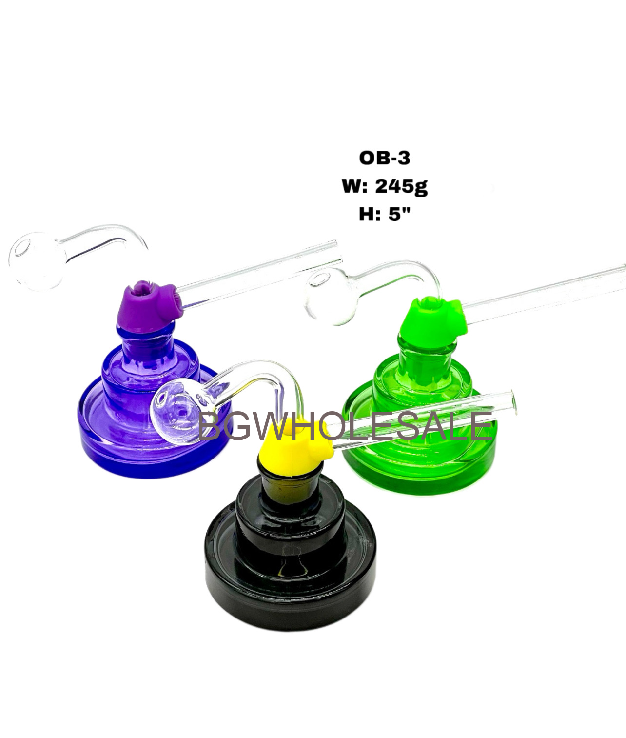 5" Double Layers Cake Glass Oil Burner Sniffer