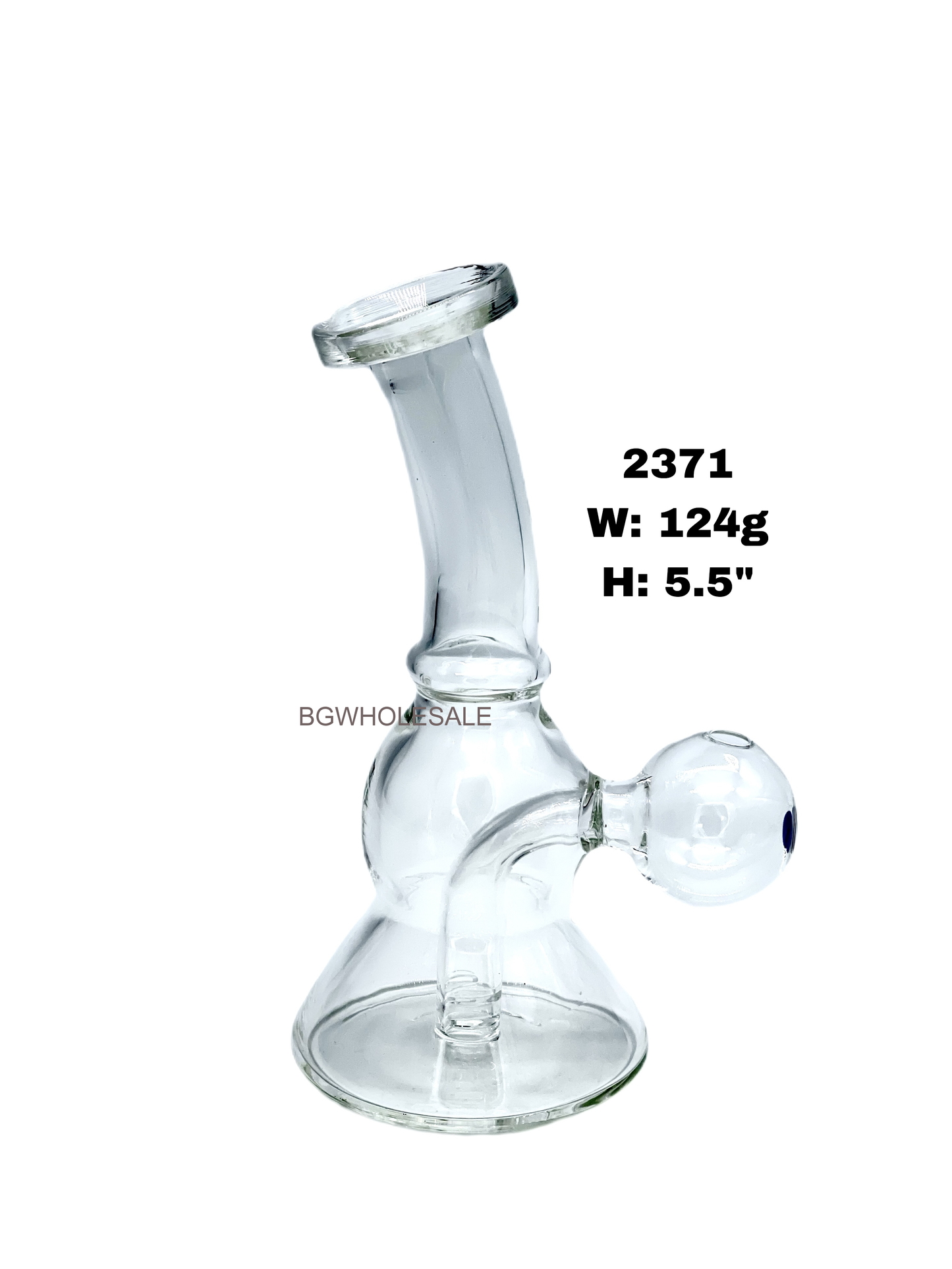 5.5" Clear Glass Oil Burner Sniffer