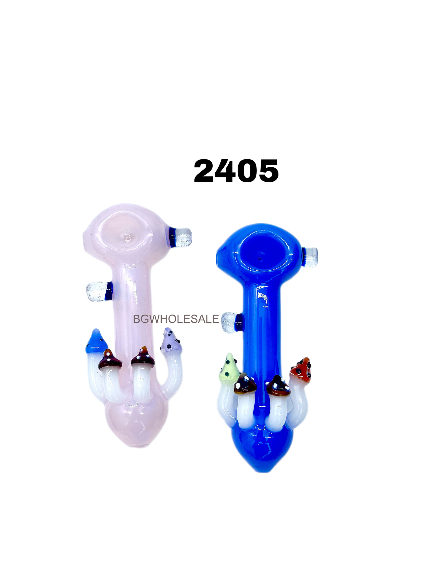 Glass Hand Pipes with Mushroom