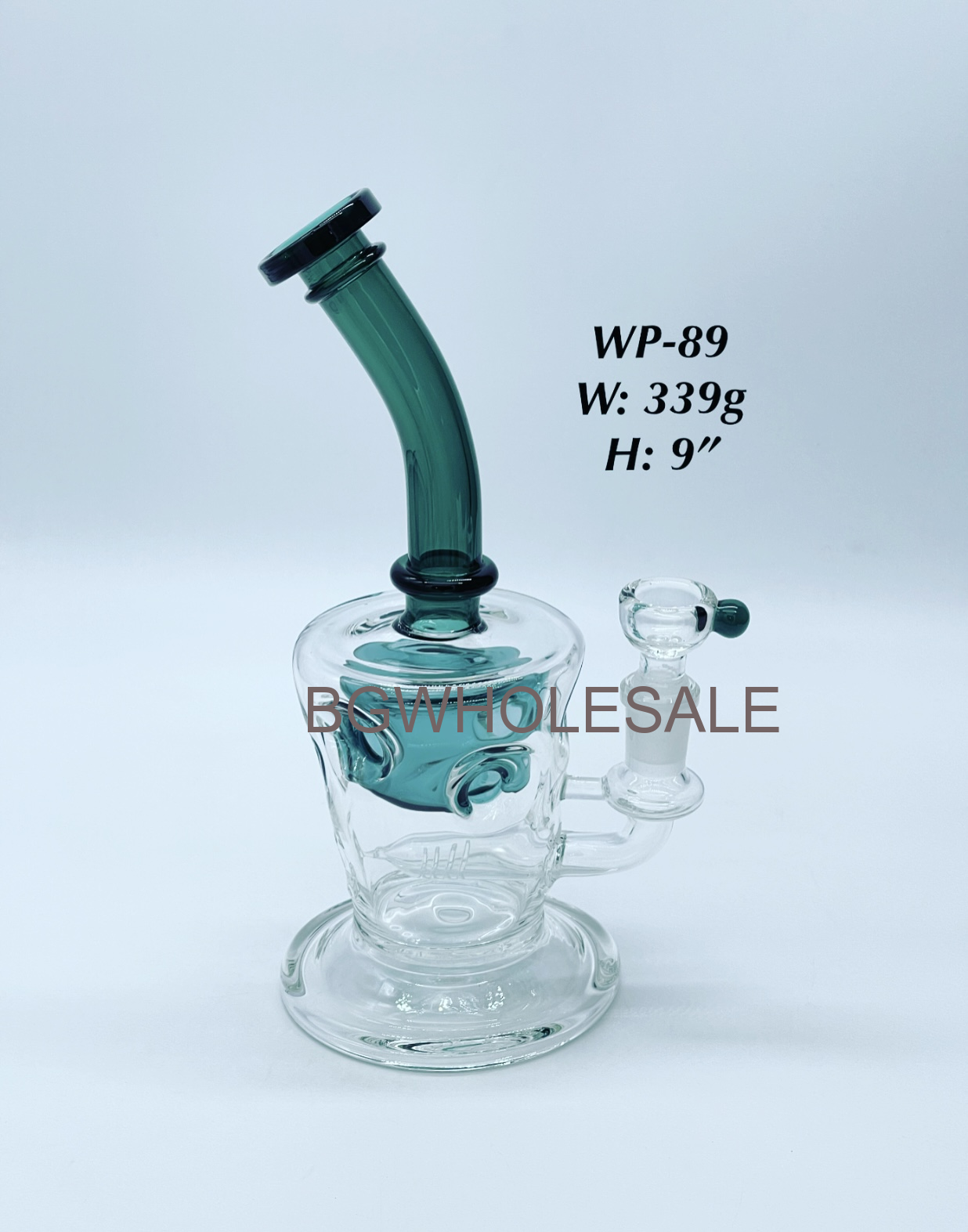 9" Fab Egg Inline Perc Bong