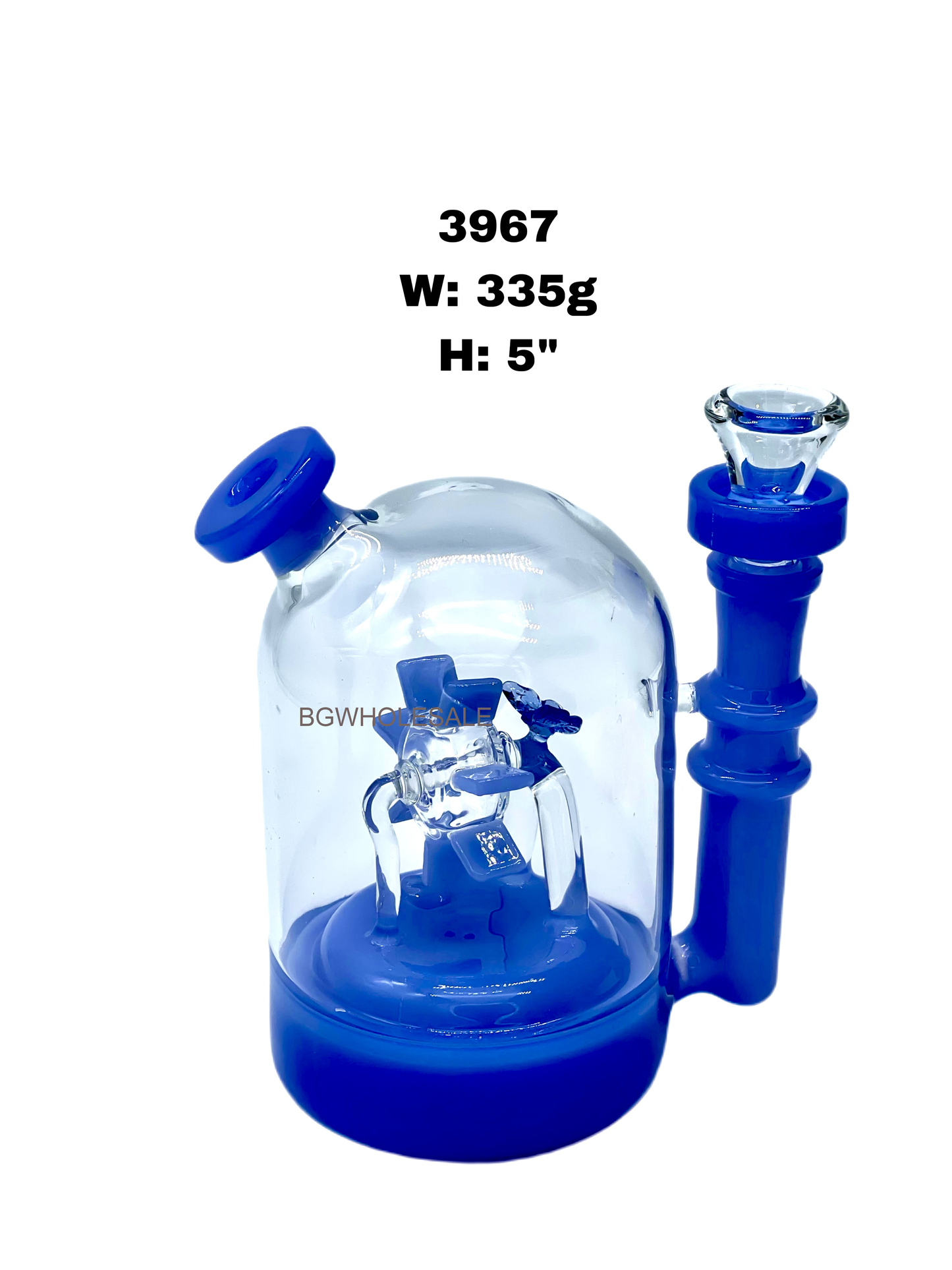 5" Windmill Perc Glass Water Pipe
