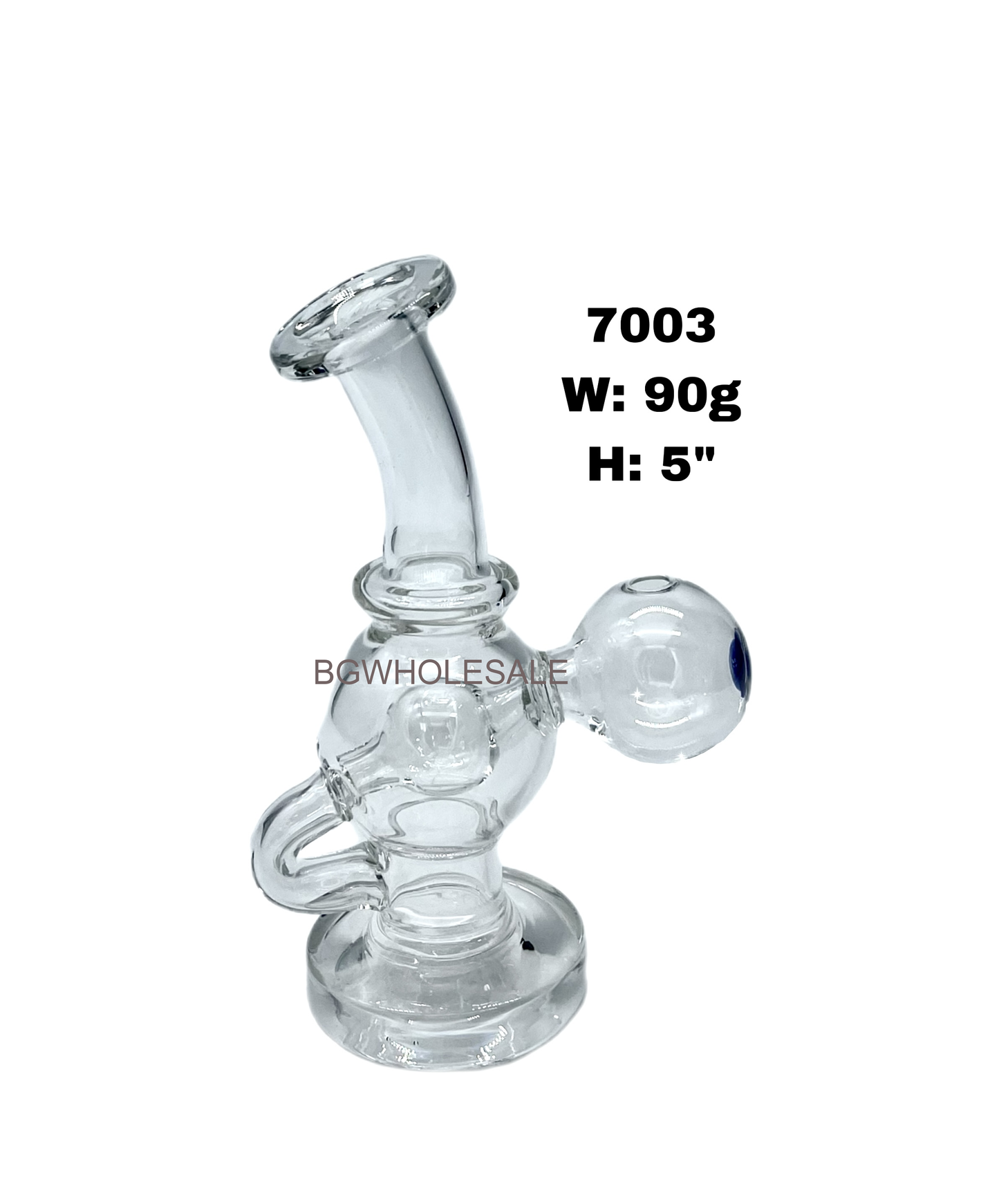 5" Recycler Glass Sniffer