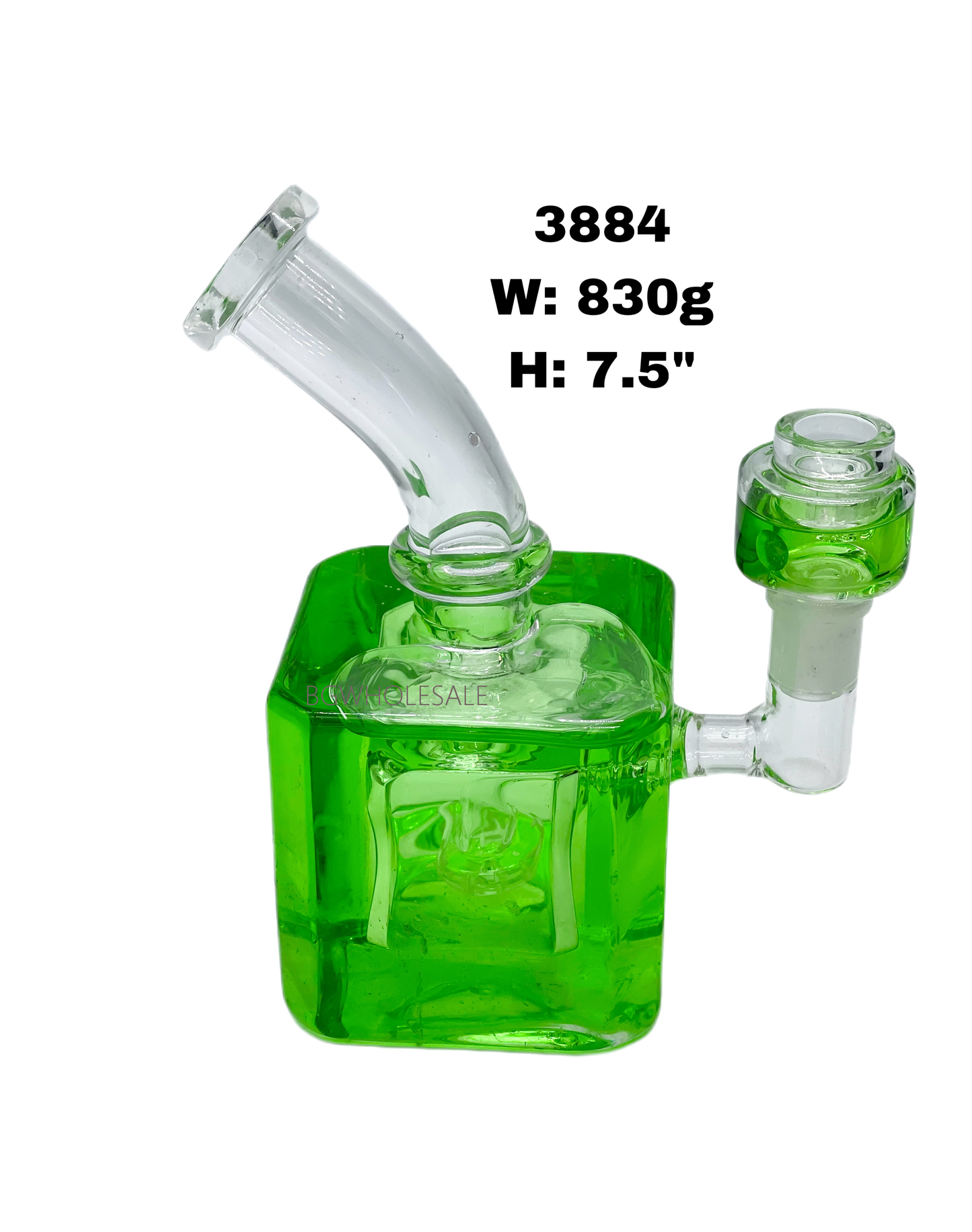 7.5" Glycerine Glass Bong Water Pipe w/Showerhead Perc