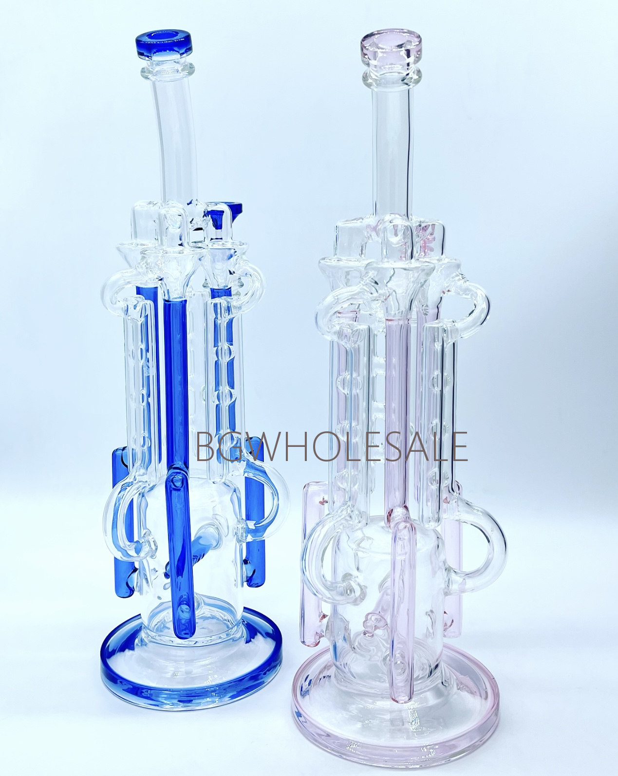 14" Tall Premium Recycler Perc Dab Rig
