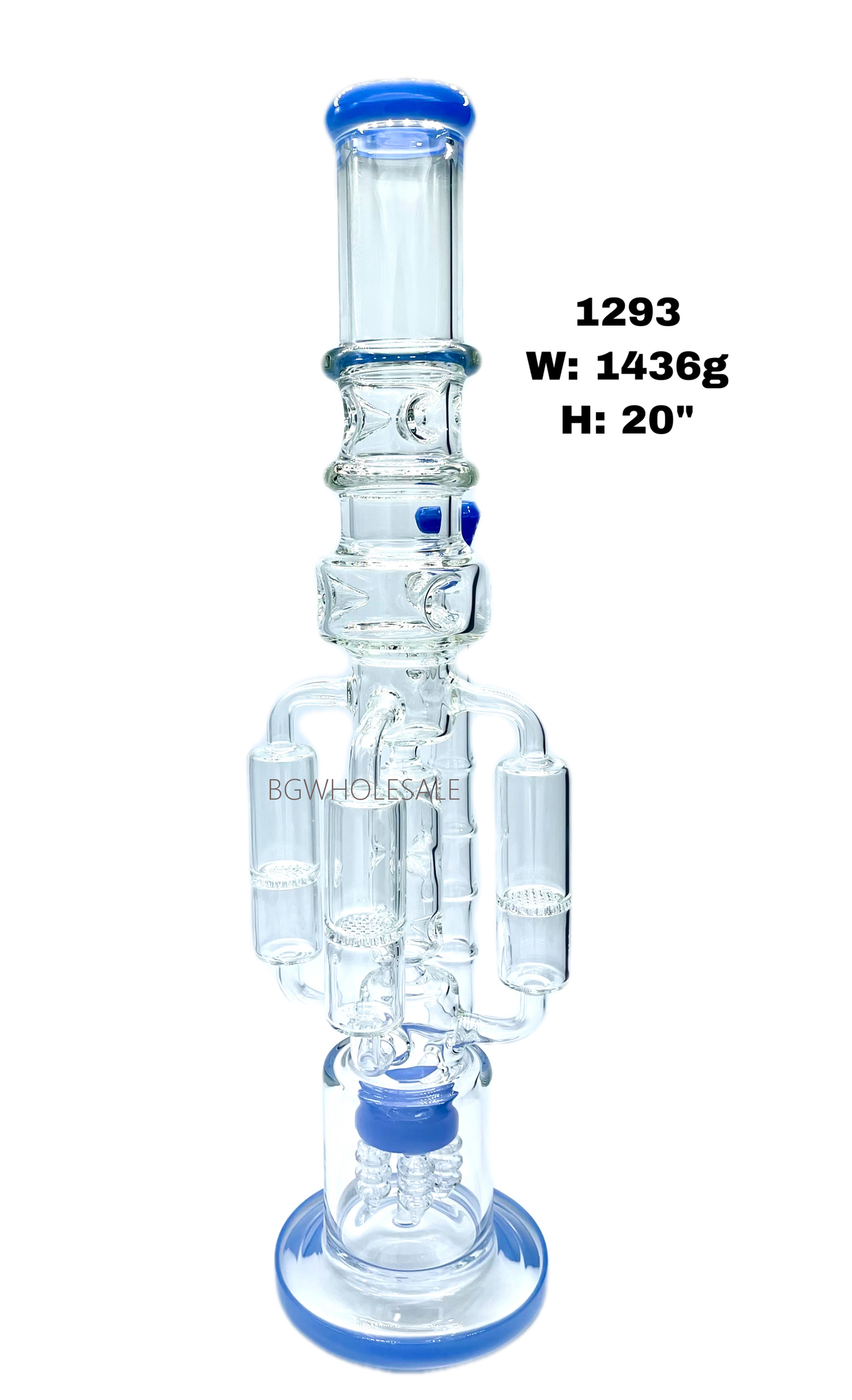 20" Premium Recycler Honeycomb Perc Bong