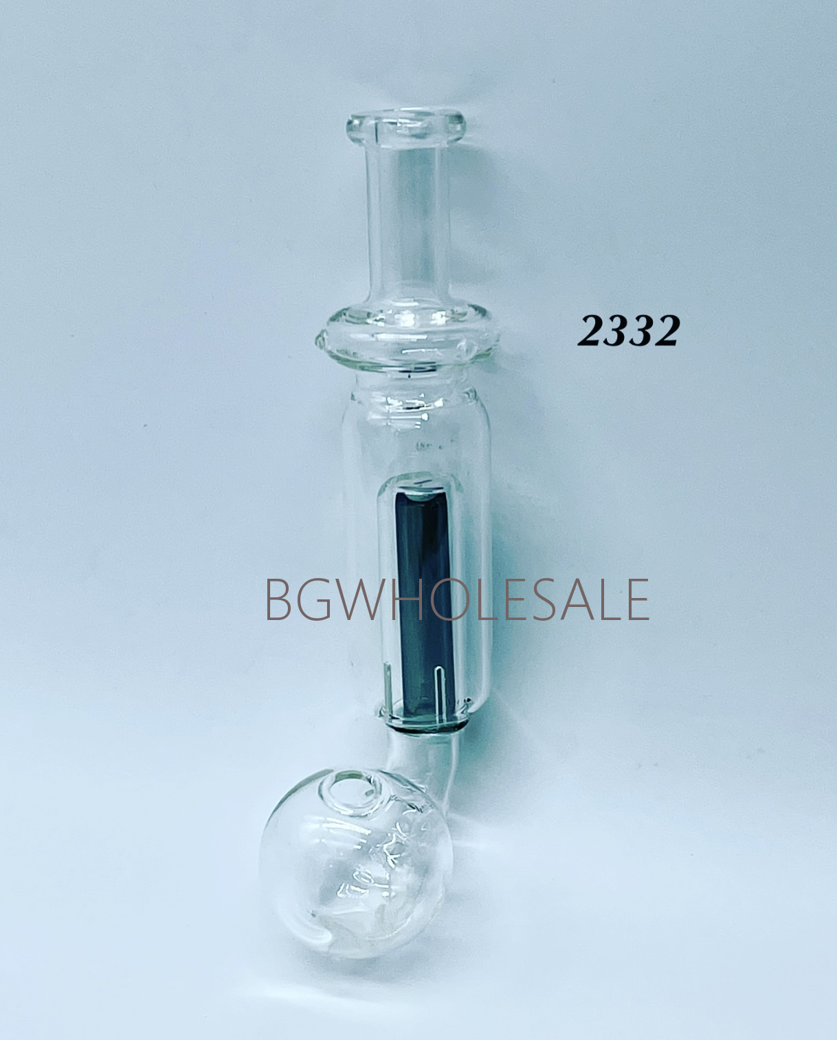 L shape Glass Oil Burner Pipe with Perc