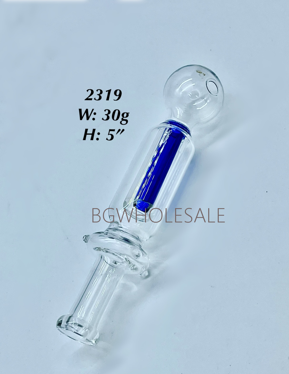 5" Glass Oil Burner Pipe with Percolator