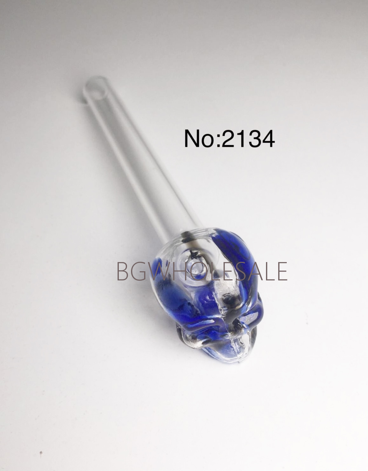 Colorful Skull Head Chamber Glass Oil Burner Pipe