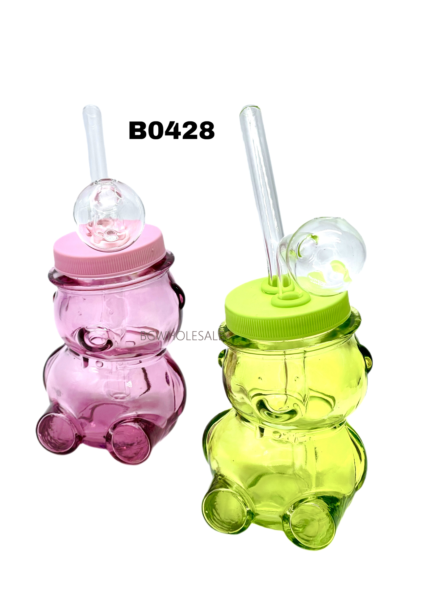 Small Bear Glass Oil Burner Bubbler