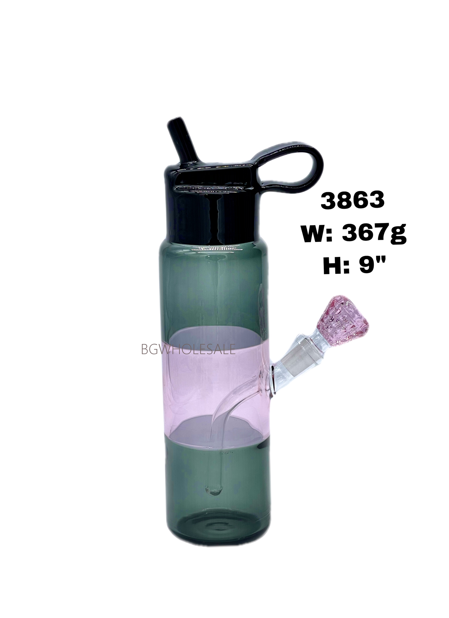 9" Glass Bottle Smoking Water Pipe