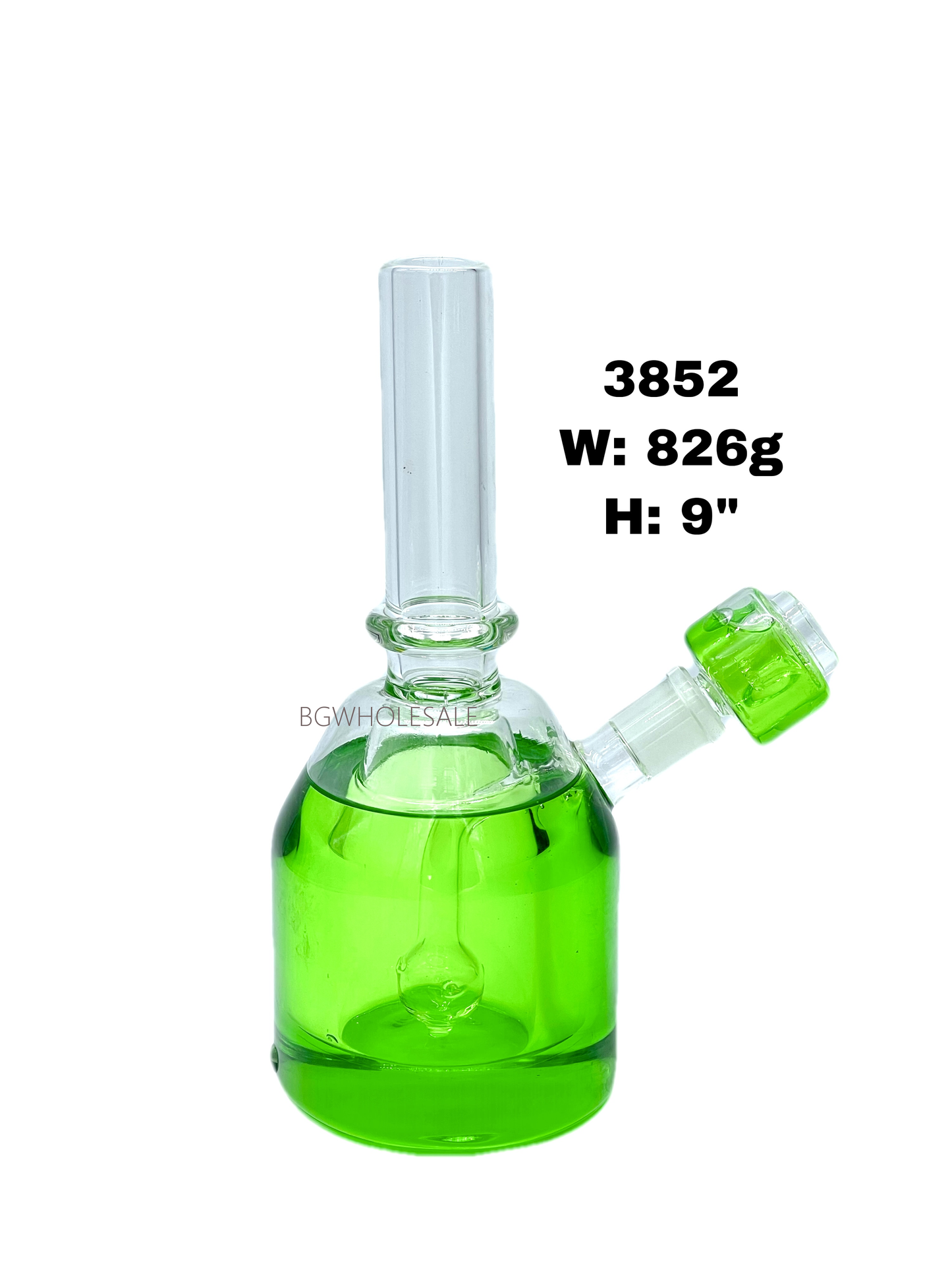 9" Freezable Glass Bong with Glycerine