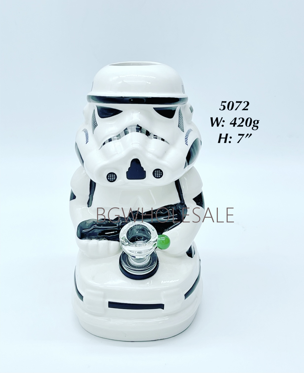 Storm Trooper Ceramic Water Pipe7"