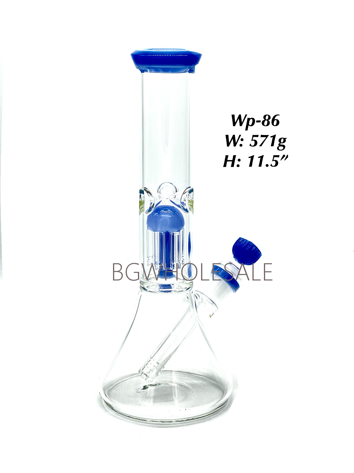 11.5" Tree Percolator Glass Beaker Water Pipe