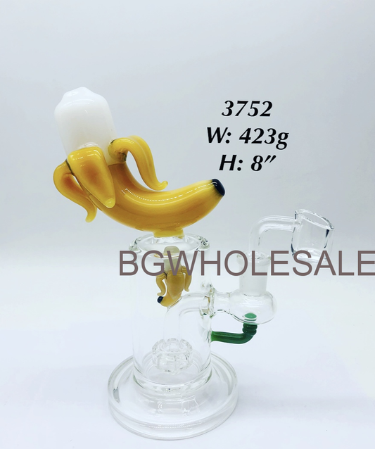 8" Showerhead Perc Bong Glass Dab Rig