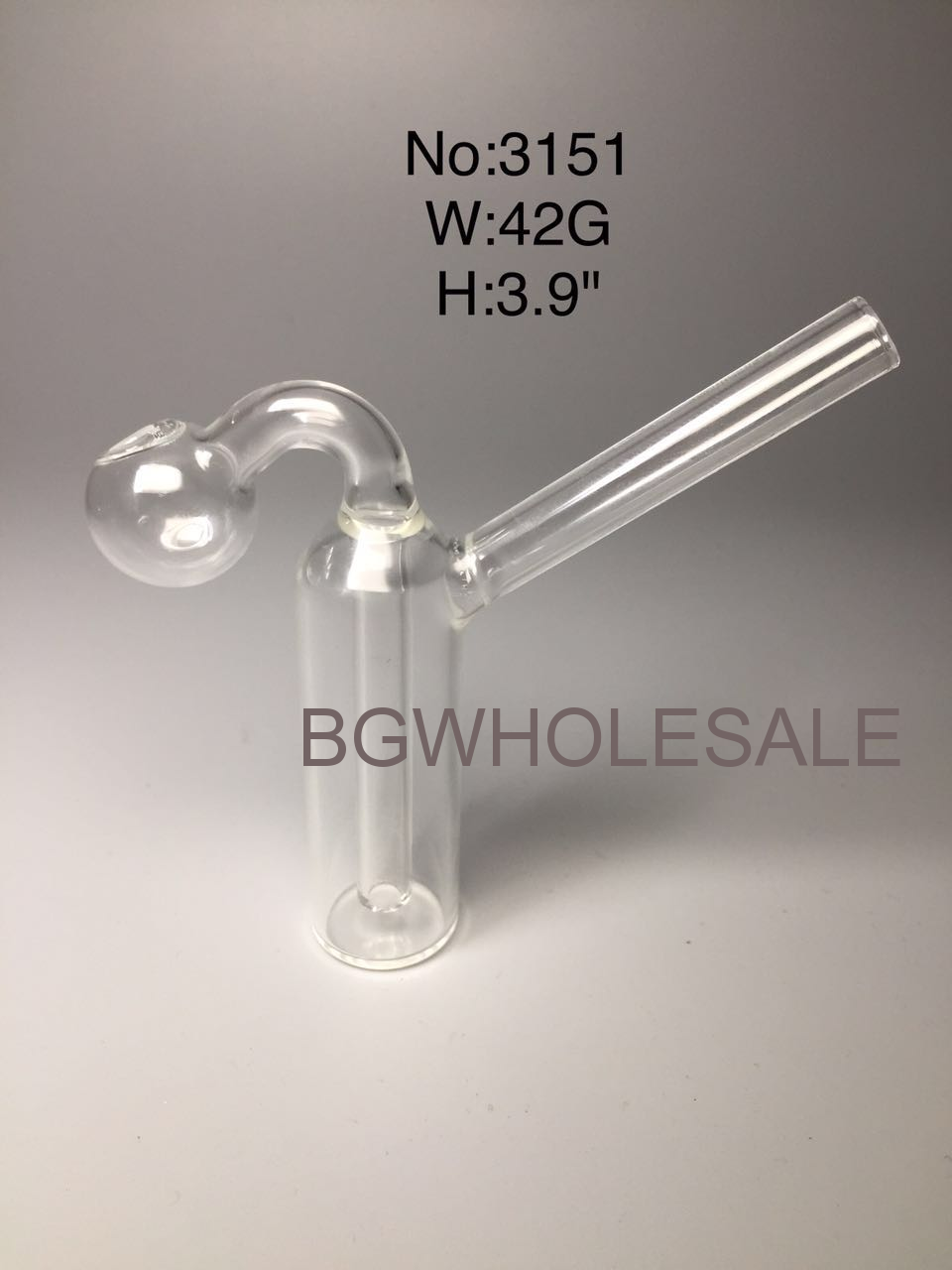 Mini Glass Oil Burner Bubbler 3.9"