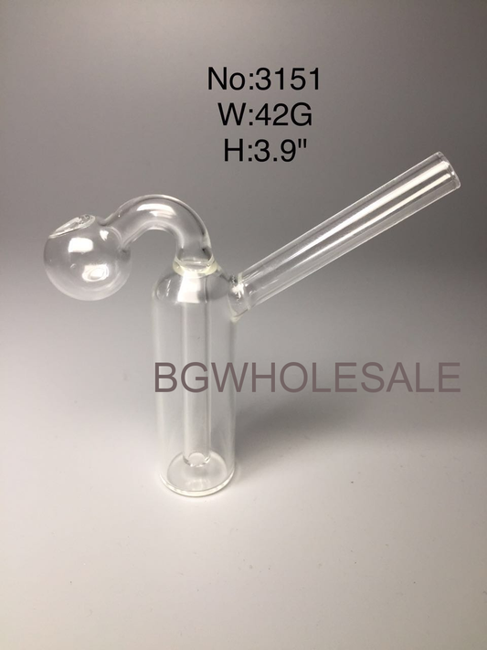 Mini Glass Oil Burner Bubbler 3.9"