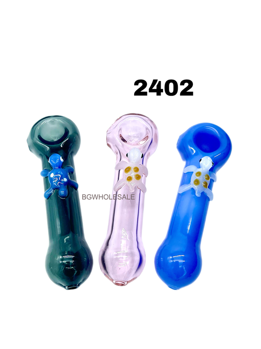 Glass Hand Pipes with Curved Turtle