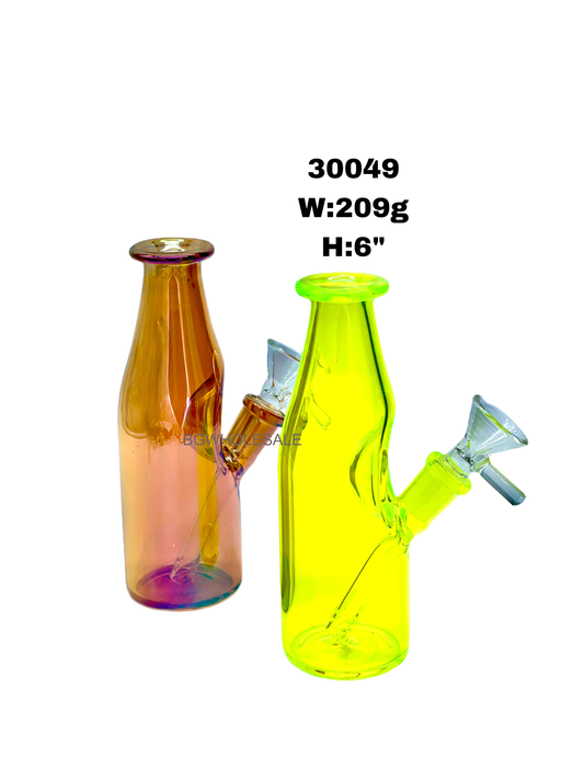 6" Glass Bottle Water Pipe Bong