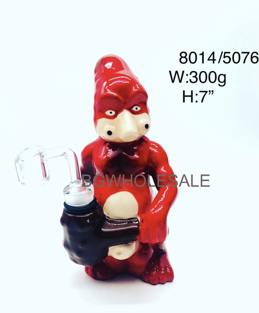 Red Gorilla Ceramic Water Pipe 7"