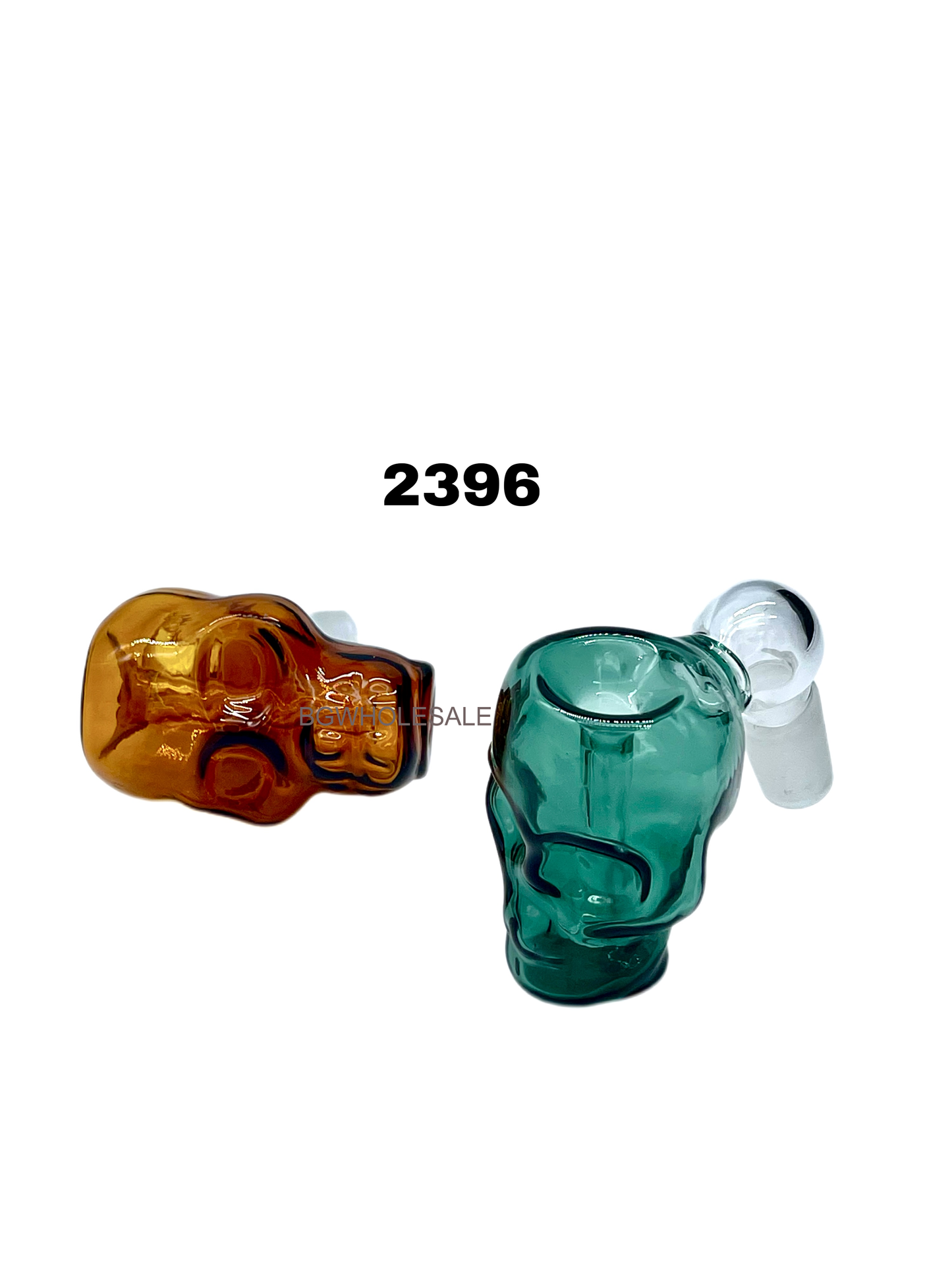 Skull Head Glass Ash Catcher 45 Degree