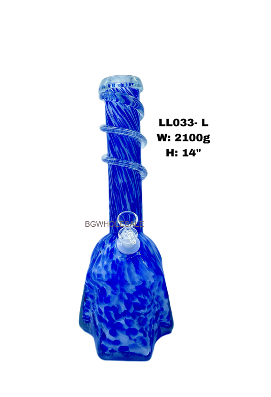 14" Star War Knight Soft Glass Bong Water Pipe