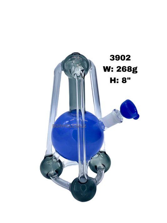 8" Aerospace Ball Recycler Glass Dab Rig