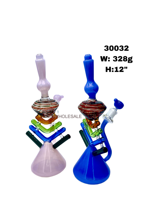 12" Ceative Glass Recycler Dab Rig