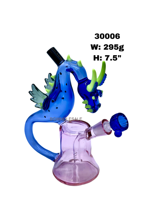 Dragon Recycler Glass Dab Rig 7.5“