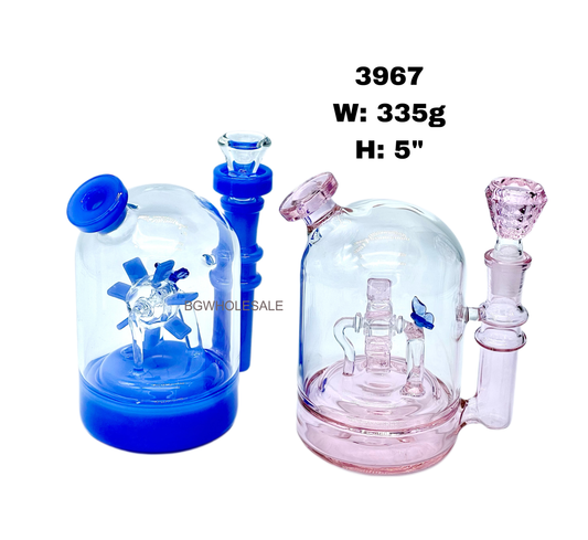 5" Windmill Perc Glass Water Pipe