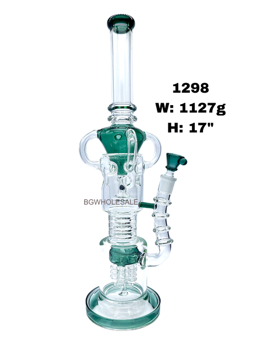 17" Recycler Perc Bong Water Pipe