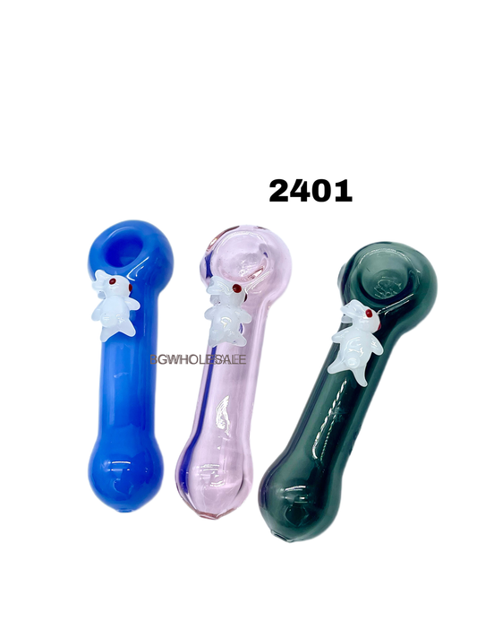 Colorful Glass Hand Pipes with Rabbit
