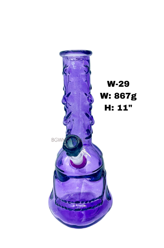 11" Star War Colored Glass Water Pipe