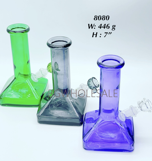 7" Colored Glass Bong