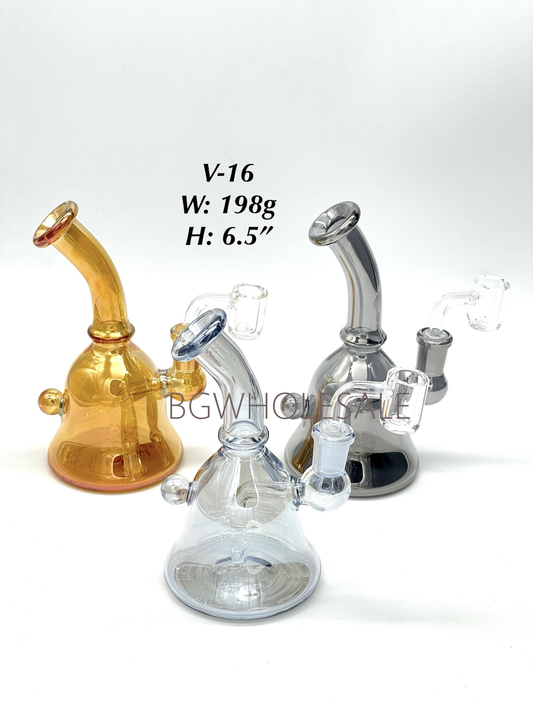 6.5" Electroplated Glass Dab Rig