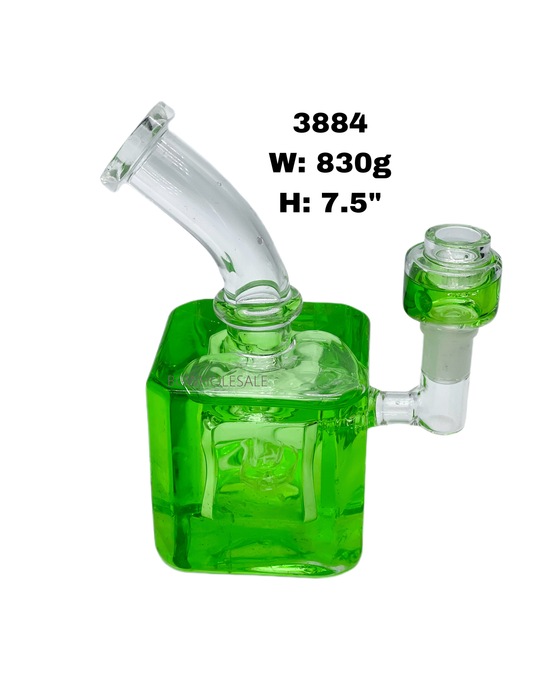 7.5" Glycerine Glass Bong Water Pipe w/Showerhead Perc