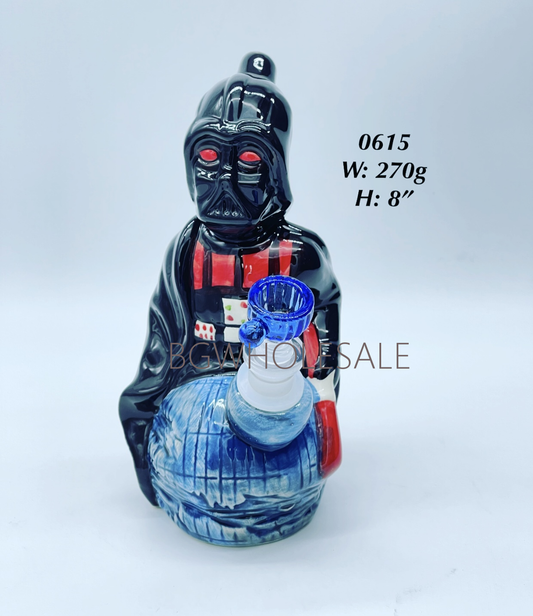 Dark Warrior with Ball Ceramic Water Pipe