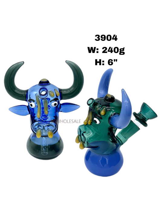 6“ Glass Bull Smoking Water Pipe