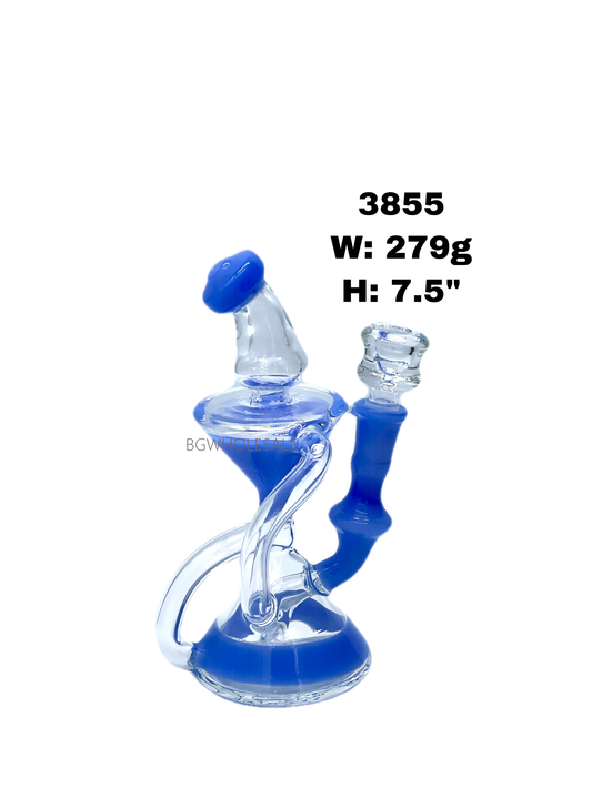7.5" Recycler Glass Dab Rig
