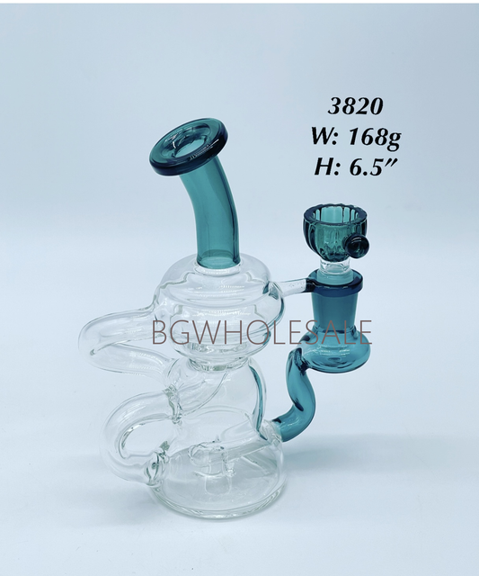 6.5" Recycler Glass Dab Rig