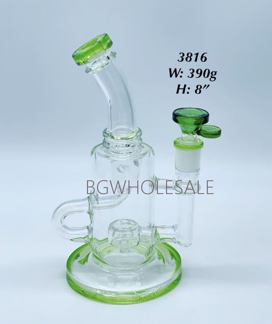 8" Showerhead Perc Recycler Dab Rig
