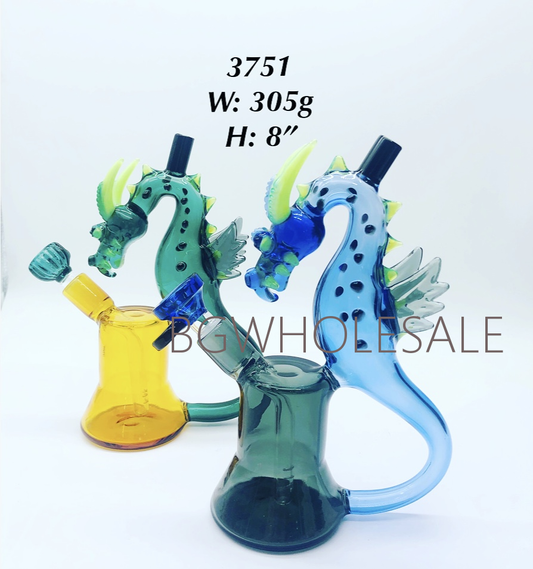 8" Fly Dragon Mouthpiece Rcycler Dab Rig