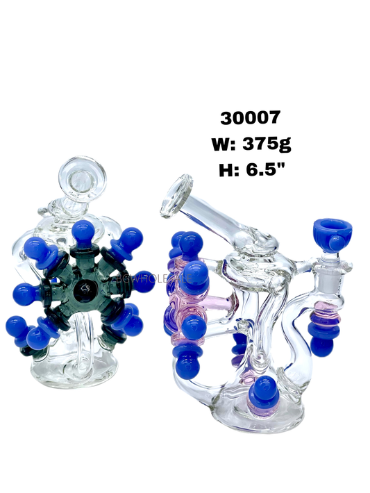 6.5" Ship Rudder Glass Recycler Dab Rig