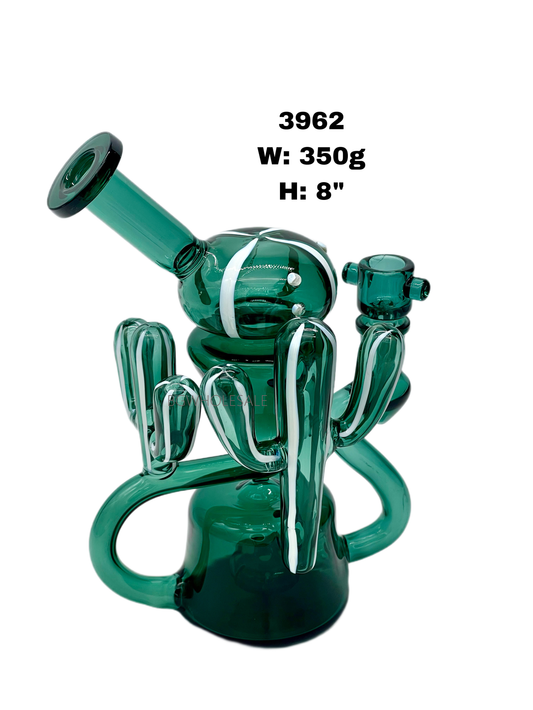8" Cactus Recycler Glass Dab Rig