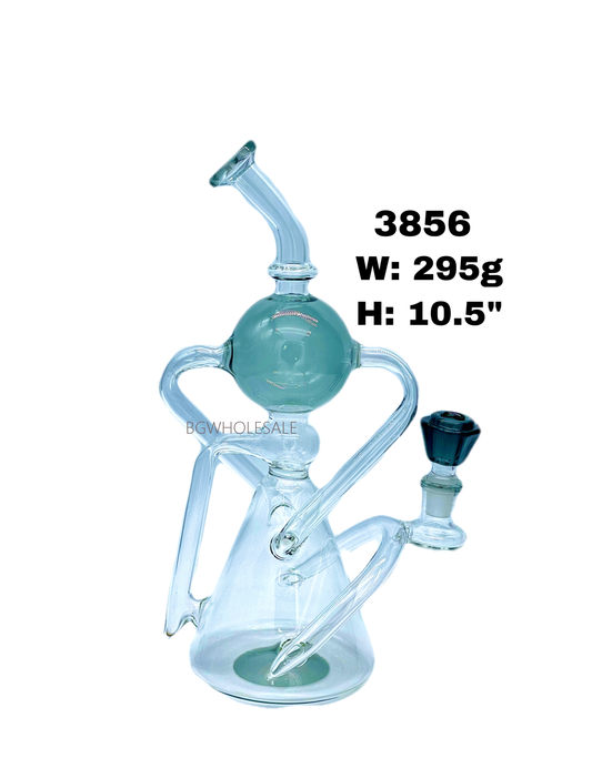 10.5" Glass Recycler Dab Rig Beaker Base