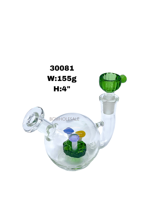 Ball Shape Small Glass Bong Water Pipe 5"