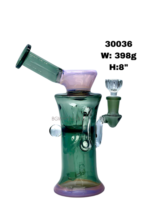 8" Recycler Dab Rig Perc Glass Water Pipe