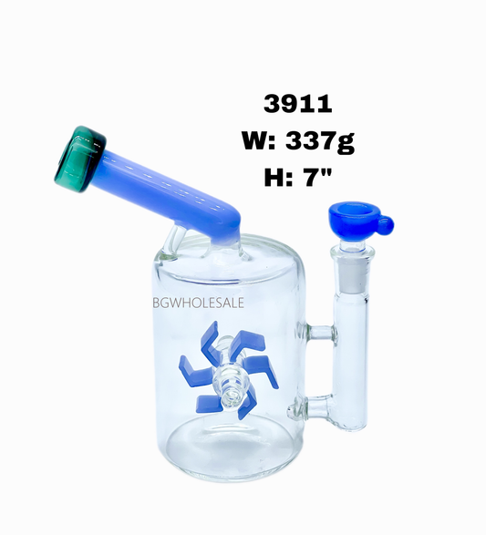 7" Turbine Percolator Bong Water Pipe