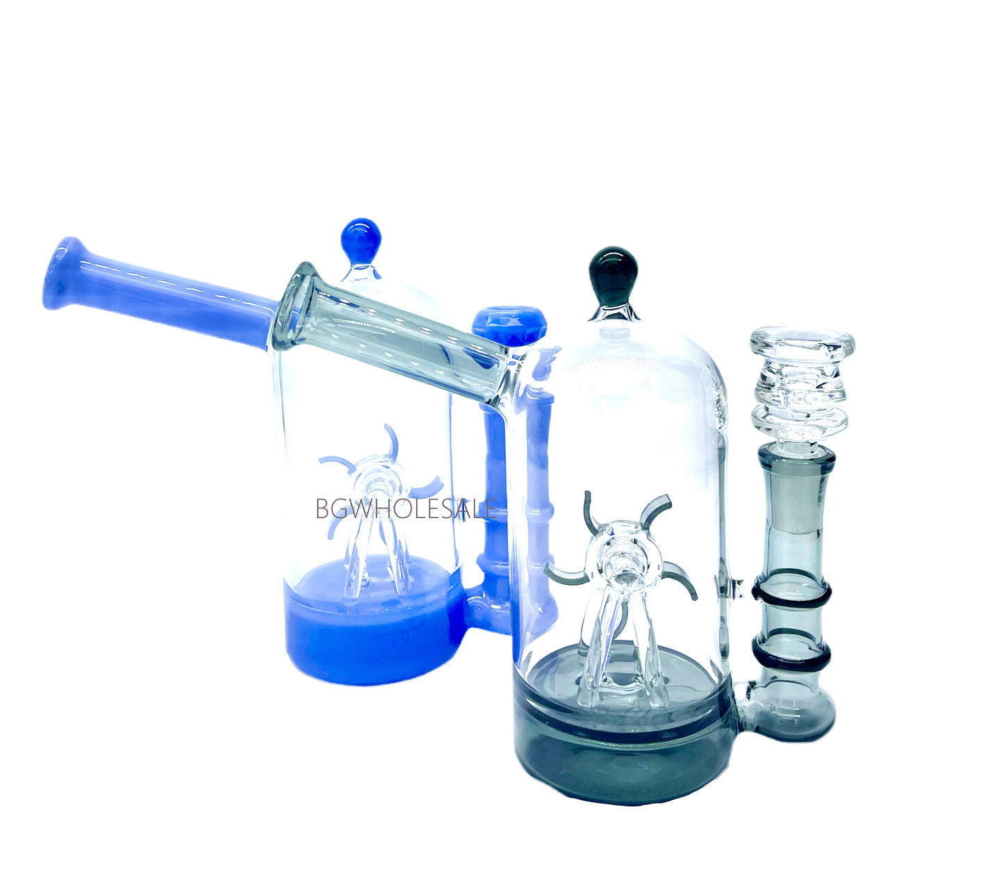 Glas Cloche Bong Water Pipe Turbine Perc